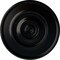 Ekena Millwork Dylar Ceiling Medallion (Fits Canopies up to 6 1/4"), Hand-Painted Jet Black, 30"OD x 2 1/4"P CM30DYBLF - alternate 1
